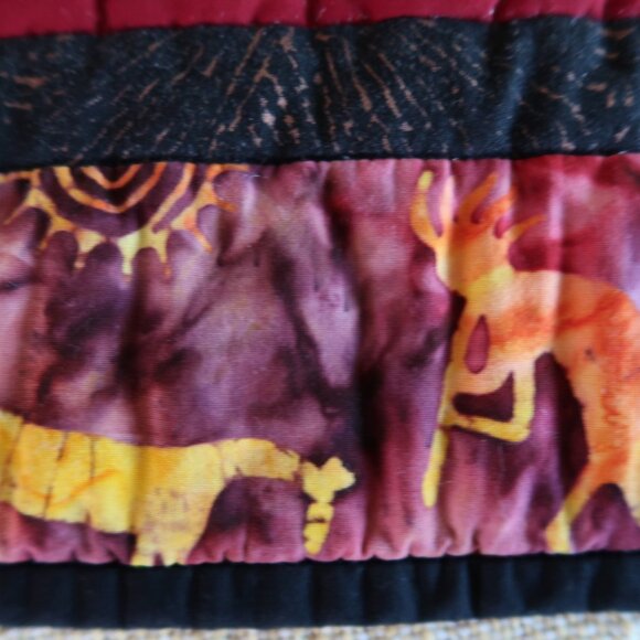 Vintage Kuna Fish Mola Panama Reverse Applique Textile Quilted Frame - Picture 7 of 7